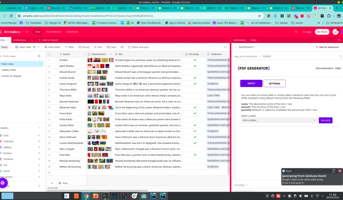 Airtable Scripting and Custom Extension