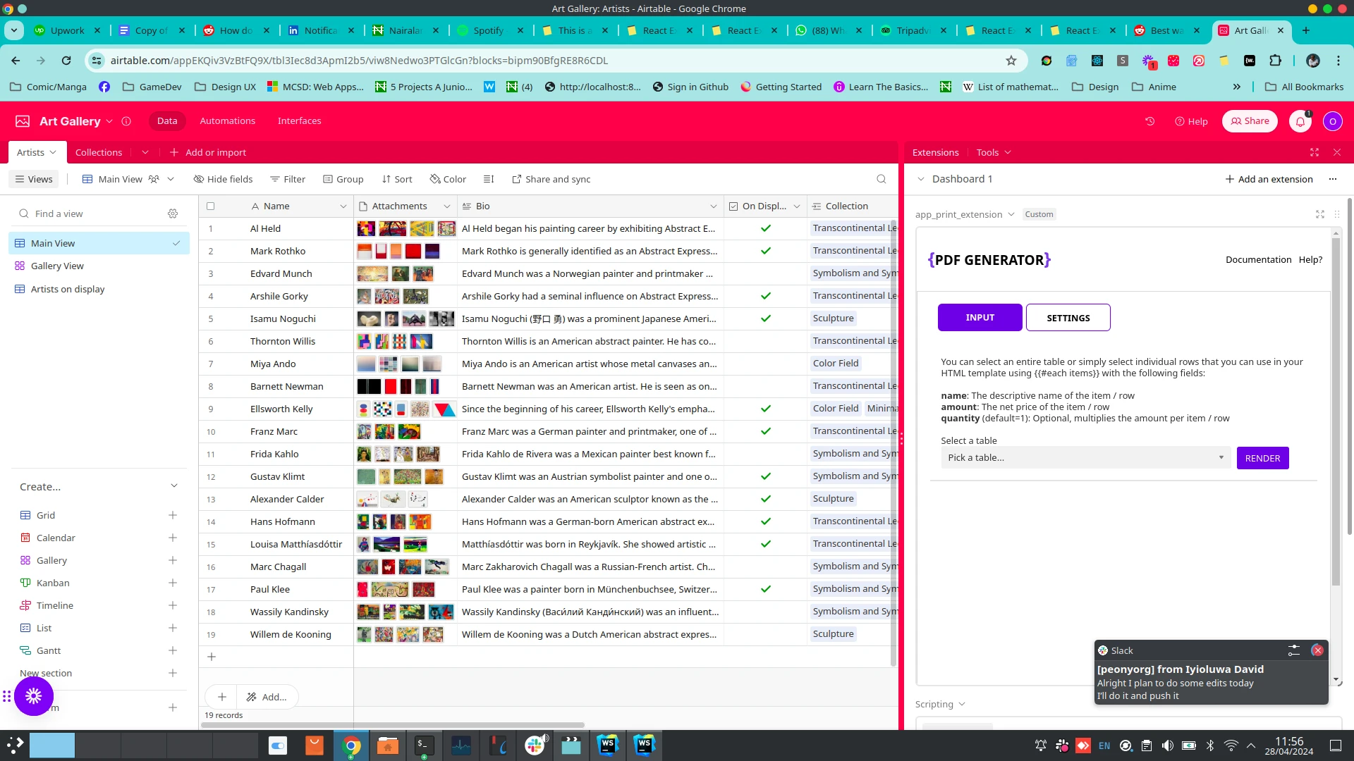 Airtable Scripting and Custom Extension