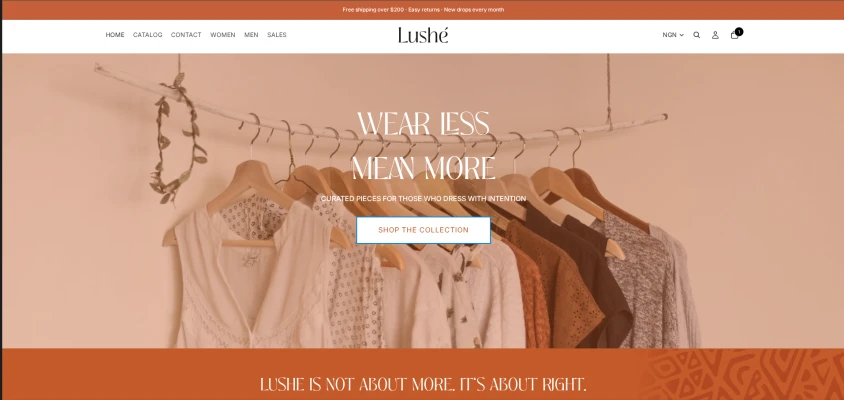 Lushe - Custom Shopify Theme