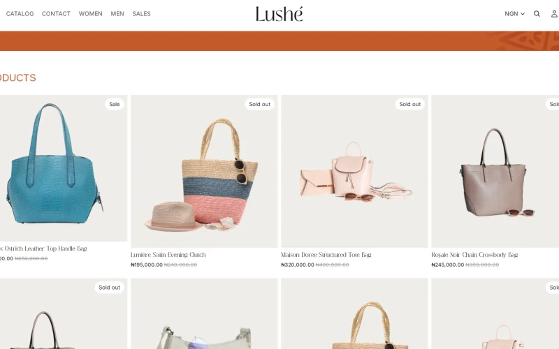 Lushe - Custom Shopify Theme screenshot