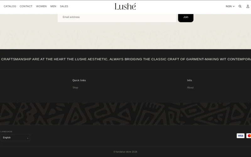 Lushe - Custom Shopify Theme screenshot
