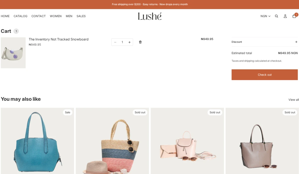 Lushe - Custom Shopify Theme
