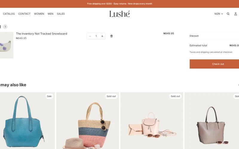Lushe - Custom Shopify Theme screenshot