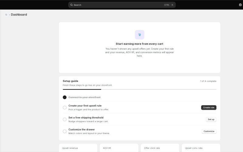 Shopify App Development: Building an Upsell Engine screenshot