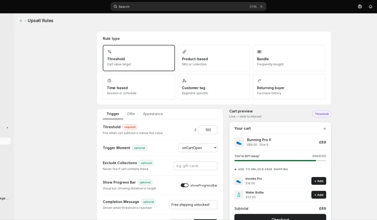 Shopify App Development: Building an Upsell Engine