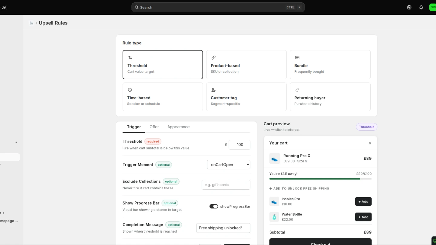 Shopify App Development: Building an Upsell Engine