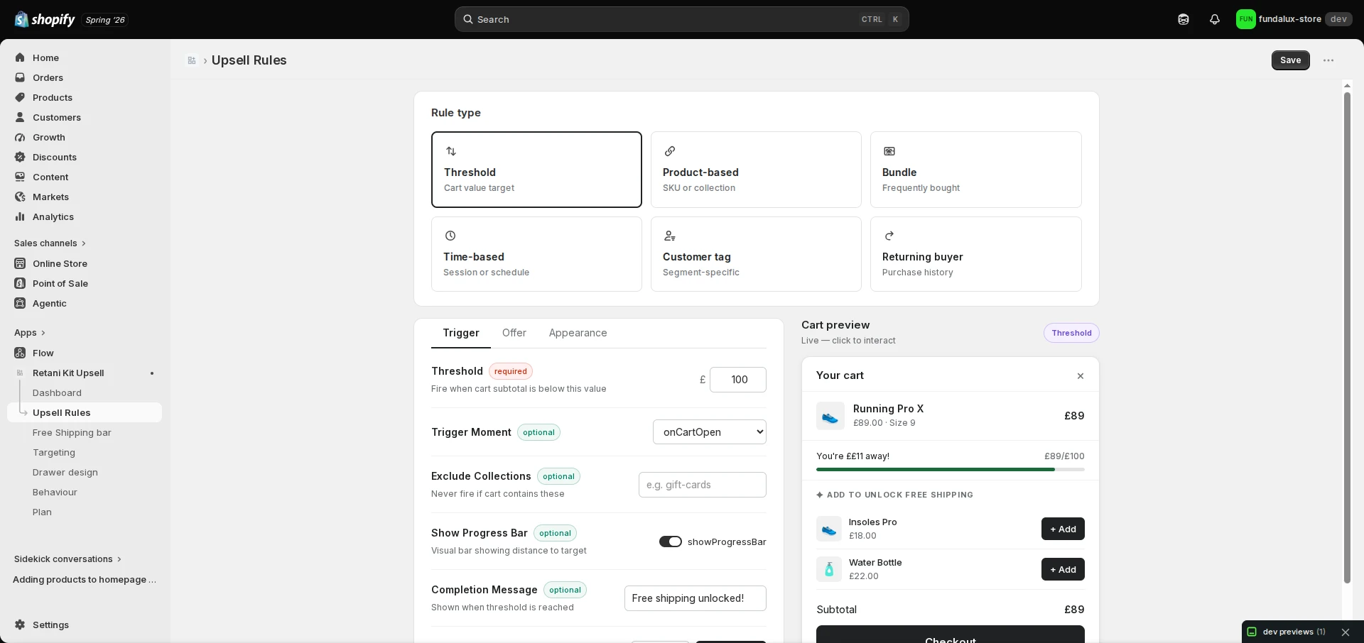Shopify App Development: Building an Upsell Engine