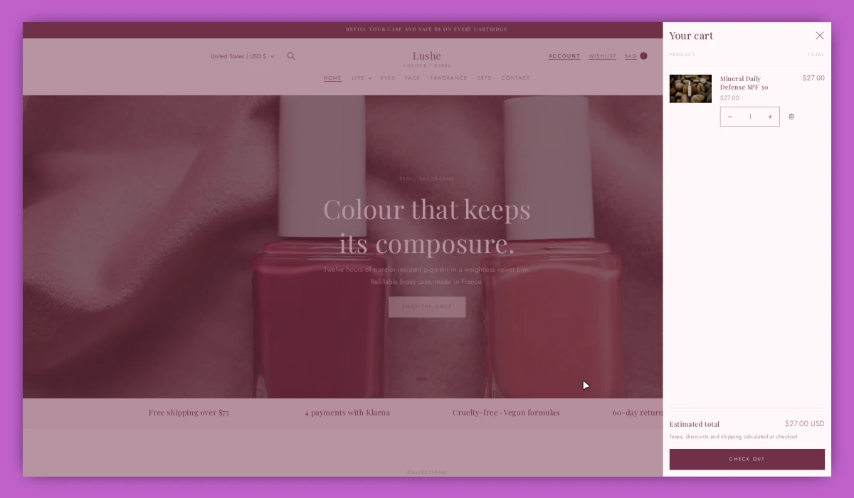 Lush: CRO Shopify Theme