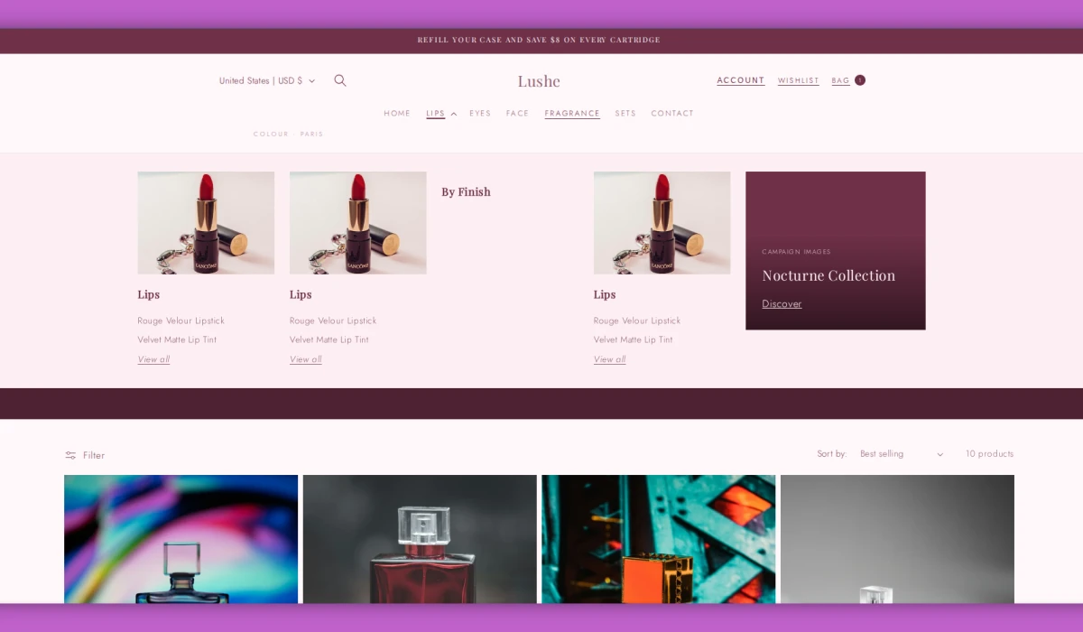 Lush: CRO Shopify Theme