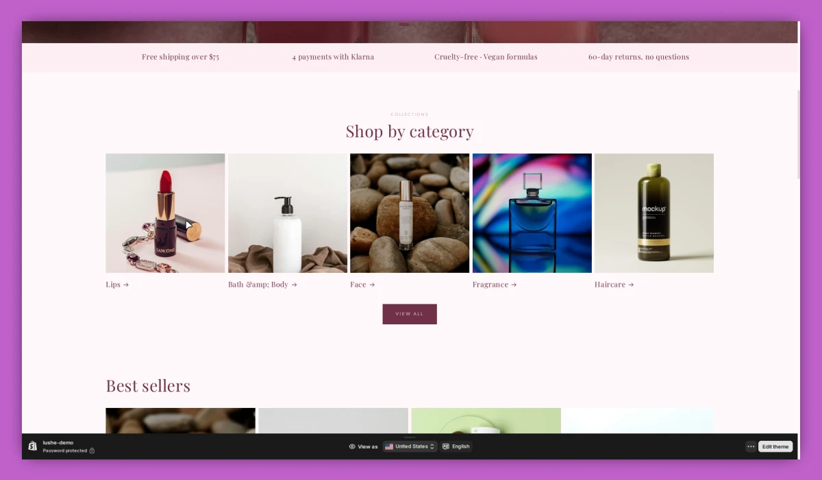 Lush: CRO Shopify Theme