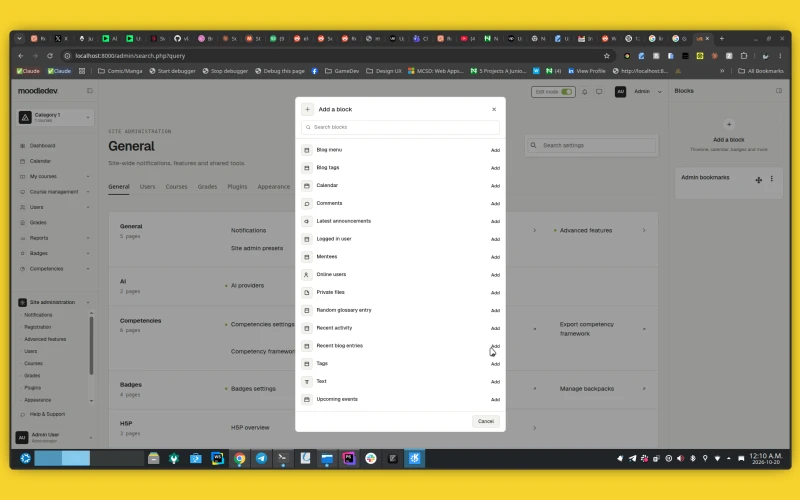 Retani: Moodle 5.3 theme screenshot