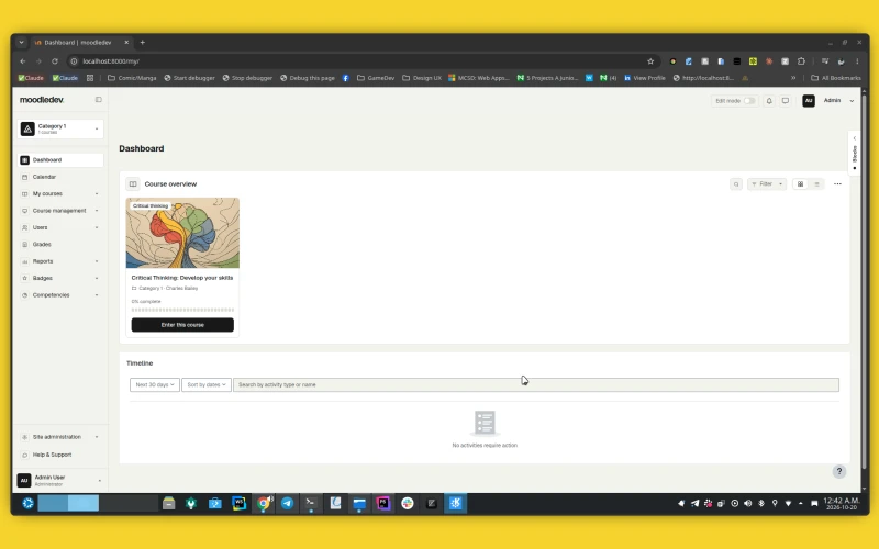 Retani: Moodle 5.3 theme screenshot